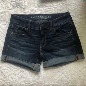 American Eagle Super Stretch Denim Short Shorts 00